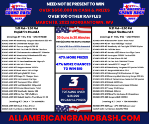 Main Prizes - All American Grand Bash